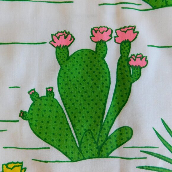 NOS Vested Gentress Sonoran Desert agave barrel paddle prickly pear cactus dress - Picture 3 of 16